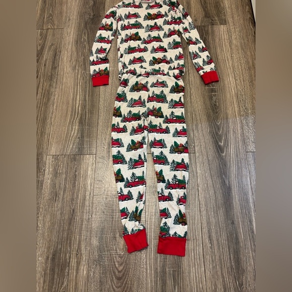 The Children’s Place PJ Place Boys Christmas Pajamas Trucks Size 8 - Picture 4 of 4